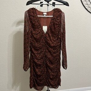 Never Worn Target Long Sleeve Pattern Dress